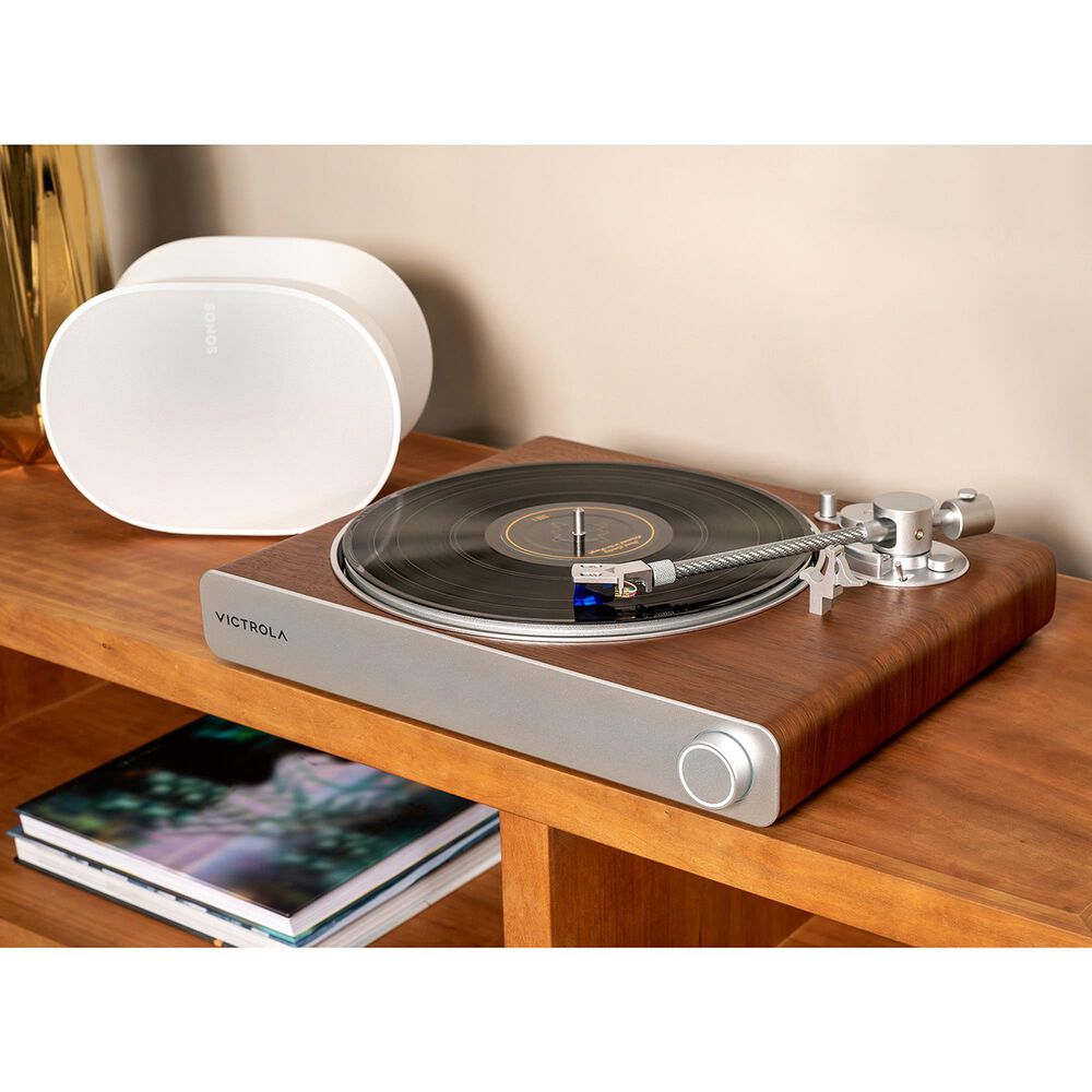 Victrola Stream Sapphire Wi-Fi and Bluetooth Turntable in Walnut, , large