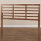 Baxton Studio Salome King Slat Headboard in Walnut Brown, , large