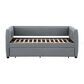 Pacific Landing Brodie Upholstered Twin Daybed With Trundle Grey, , large