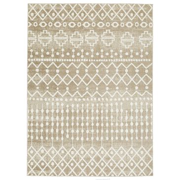 Ashley Bunchly 4"11" x 7"2" Tan, Brown and Cream Area Rug, , large