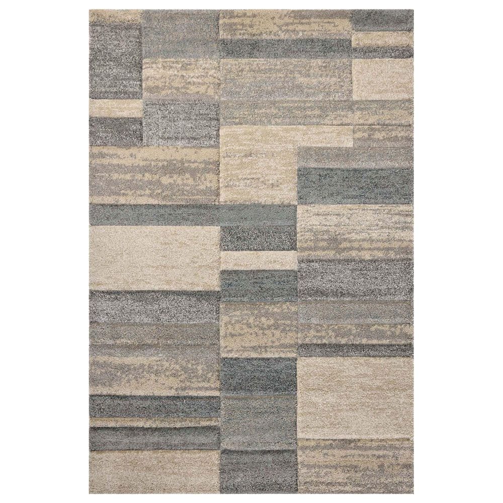Loloi Silas 2"7" x 4" Slate and Sand Area Rug, , large