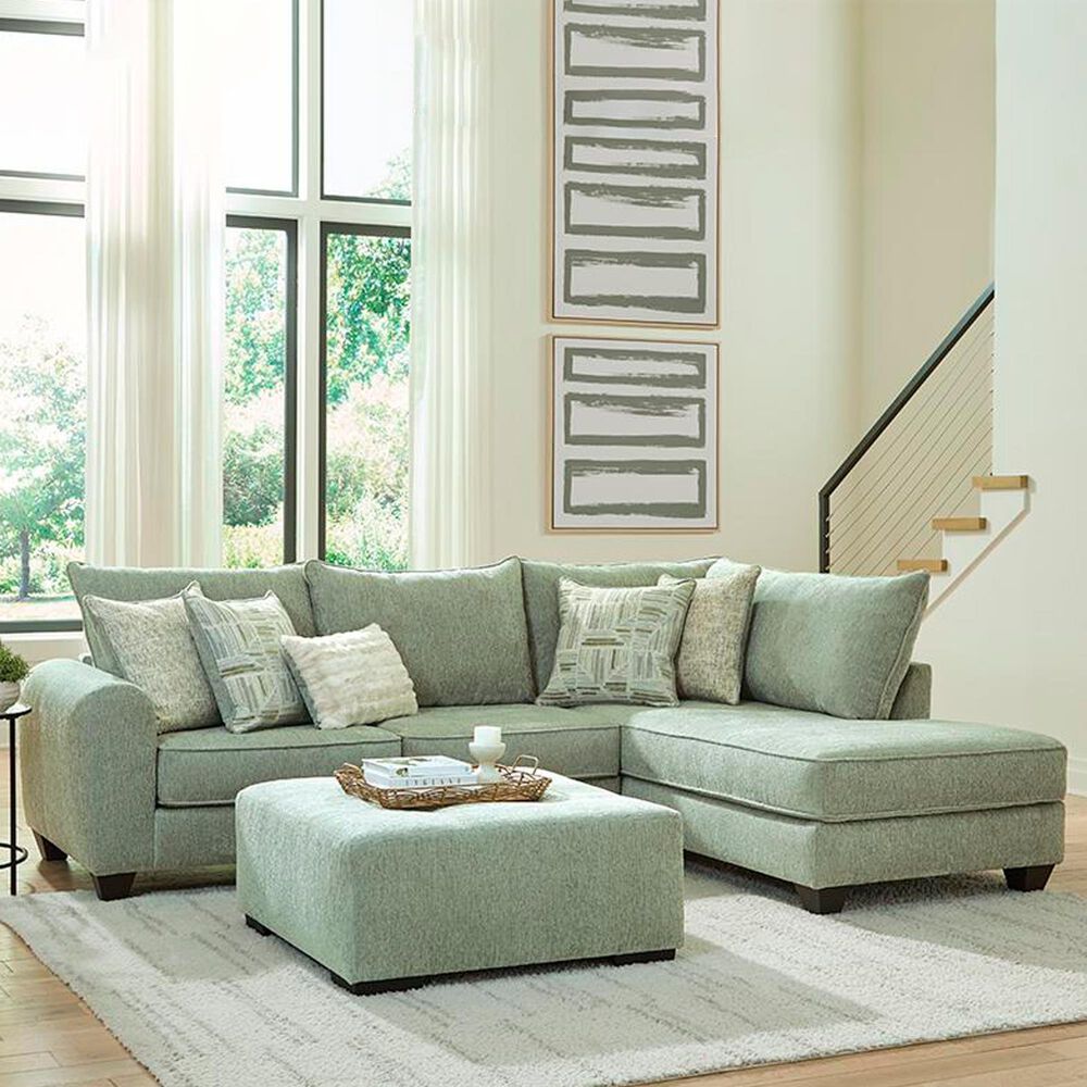 ViviCasa Giggles 2-Piece Stationary Right Facing Sectional in Ross Pepper, , large