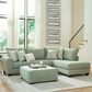 ViviCasa Giggles 2-Piece Stationary Right Facing Sectional in Ross Pepper, , large
