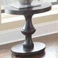 Crystal City Dory Round End Table in Ebony, , large