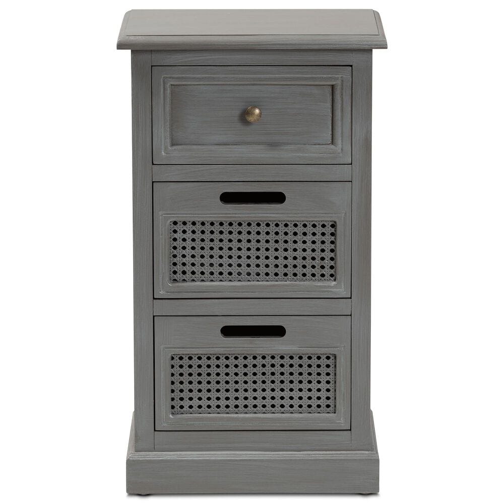 Baxton Studio Sheldon End Table in Grey, , large
