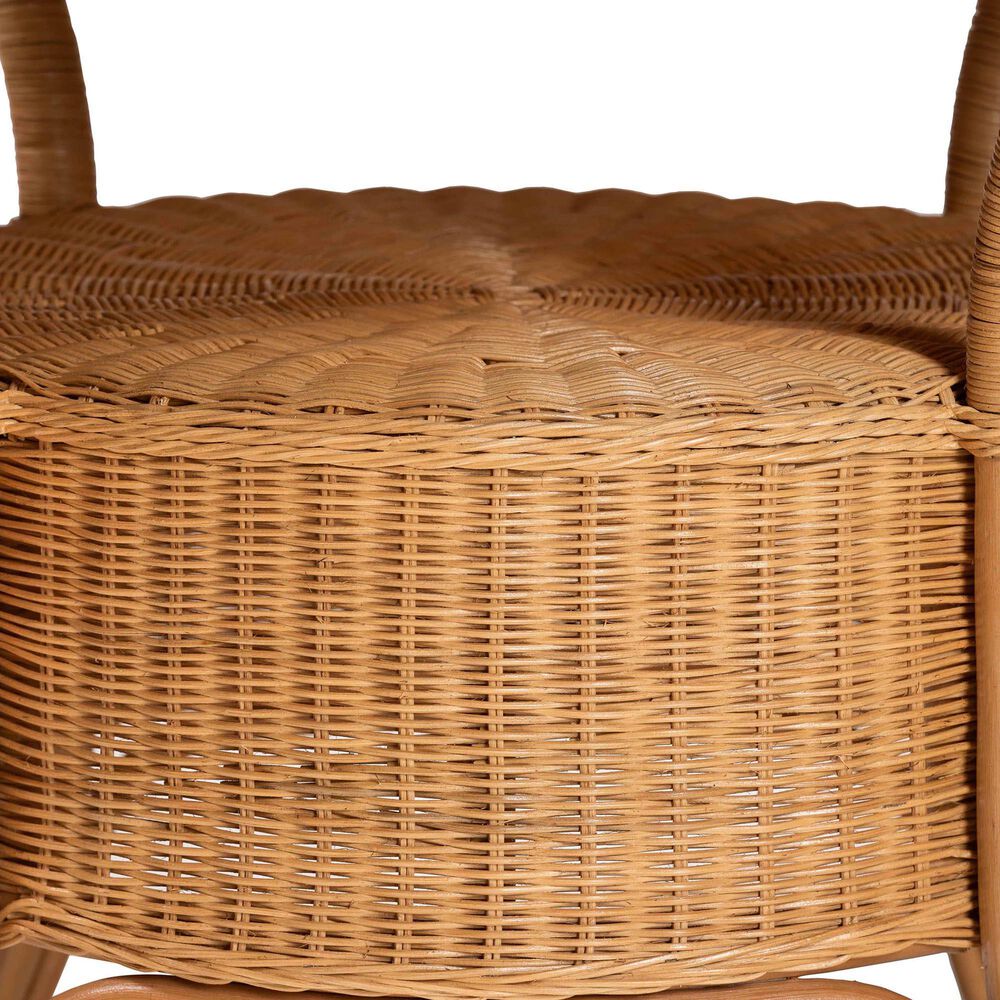 Baxton Studio Abena Dining Table in Light Honey - Table Only, , large