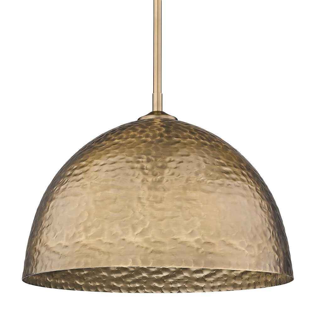 Golden Lighting Shepard 1-Light Large Pendant in Modern Brass, , large