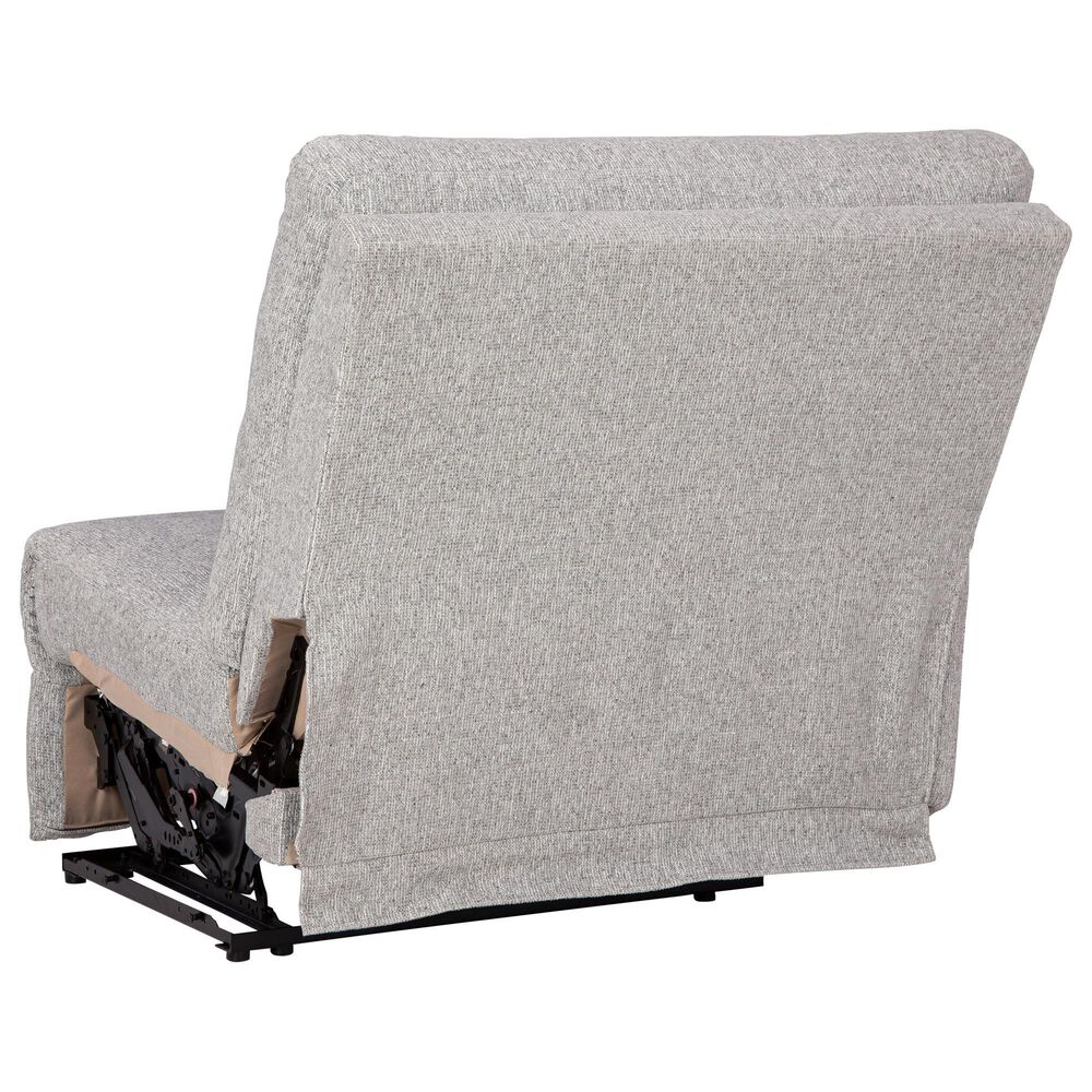 Ashley Acklen Place 2-Piece Power Symmetrical Reclining Sectional Loveseat in Pewter, , large