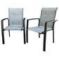 Hearth and Haven 7-Pieces Outdoor Dining Set with Stackable Chairs and Round Table in Black, , large