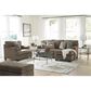 Ashley Stonemeade Chair and a Half with Ottoman in Nutmeg, , large