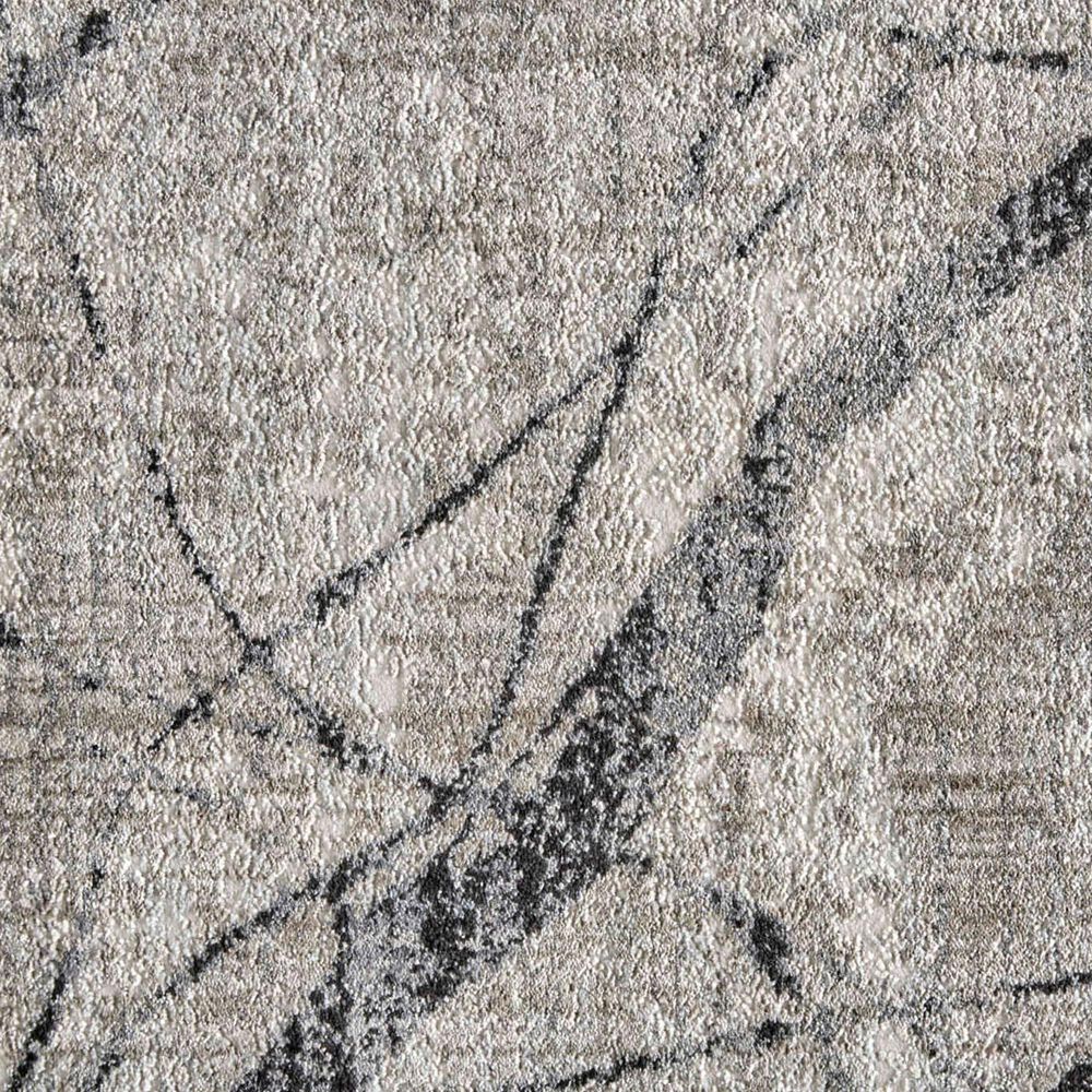 Feizy Kano 5&#39;3&quot; x 7&#39;6&quot; Charcoal and Gray Area Rug, , large