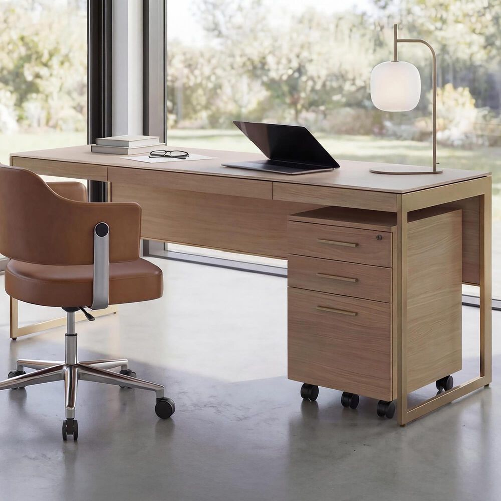 BDI Sequel Studio Computer Desk in Neo Oak and Bronze, , large