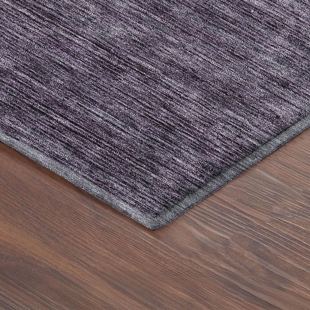 Dalyn Rug Company Soft Essentials Solid Plum 1'8" x 2'6" Indoor/Outdoor Area Rug, , large