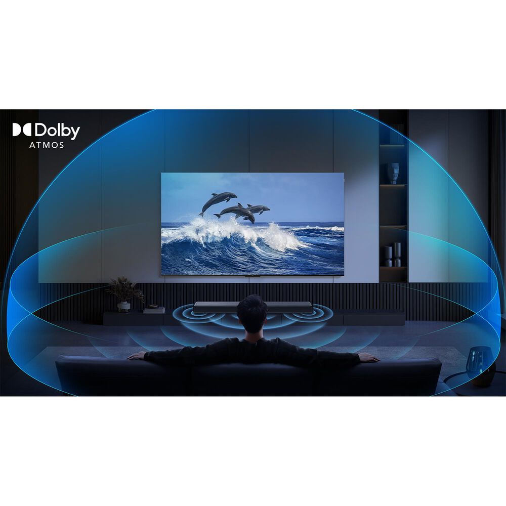 TCL 65" Class QM7K Series 4K UHD HDR QD-Mini LED - Smart Google TV with S Class 2.0 Channel Soundbar in Black, , large