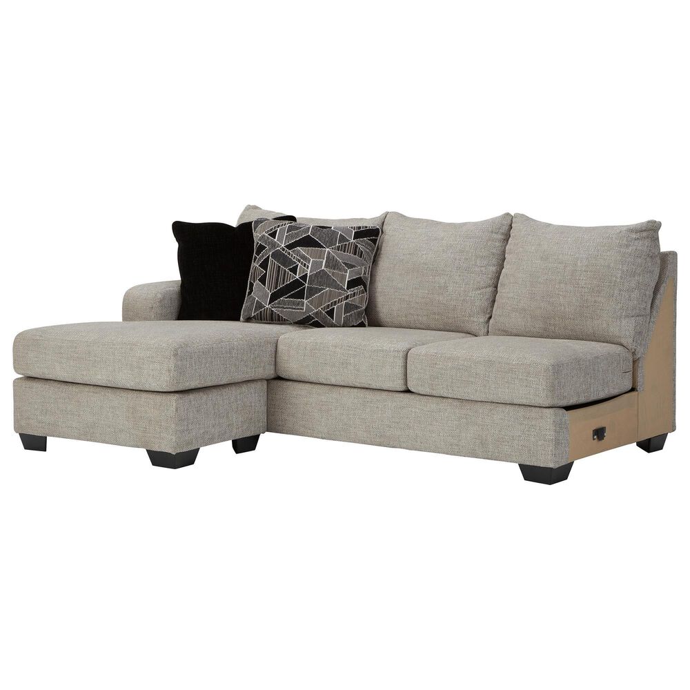 Ashley Megginson 3-Piece Left Facing U-Shaped Sectional with Sofa Chaise and Storage Ottoman in Storm, , large
