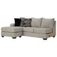 Ashley Megginson 3-Piece Left Facing U-Shaped Sectional with Sofa Chaise and Storage Ottoman in Storm, , large