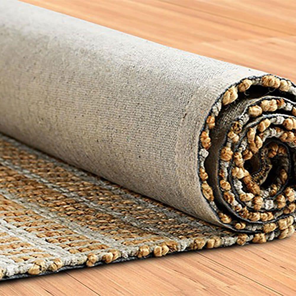 L&amp;R Resources Natural Fiber Geometric 5&#39; x 7&#39;9&quot; Gray Area Rug, , large