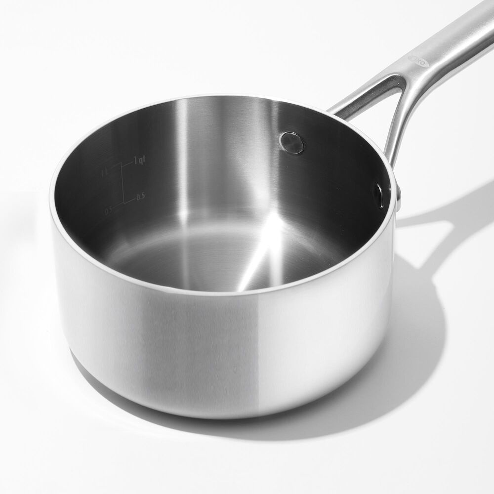 Green Pan Mira 4-Piece Saucepan Set in Stainless Steel, , large