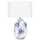Splendor Living Norhaven Table Lamp in Distressed White and Blue, , large