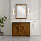 James Martin Bellshire 48" Single Bathroom Vanity in Honey Oak with 3 cm Parisien Bleu Silestone Top, Rectangular Sink and FreePower Wireless Charger, , large