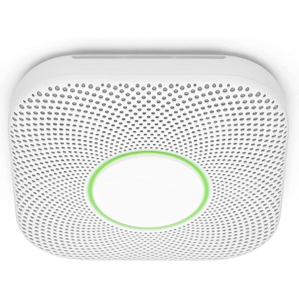 Google Nest Protect - Smoke Alarm - Smoke Detector and Carbon Monoxide  Detector - Wired, White 