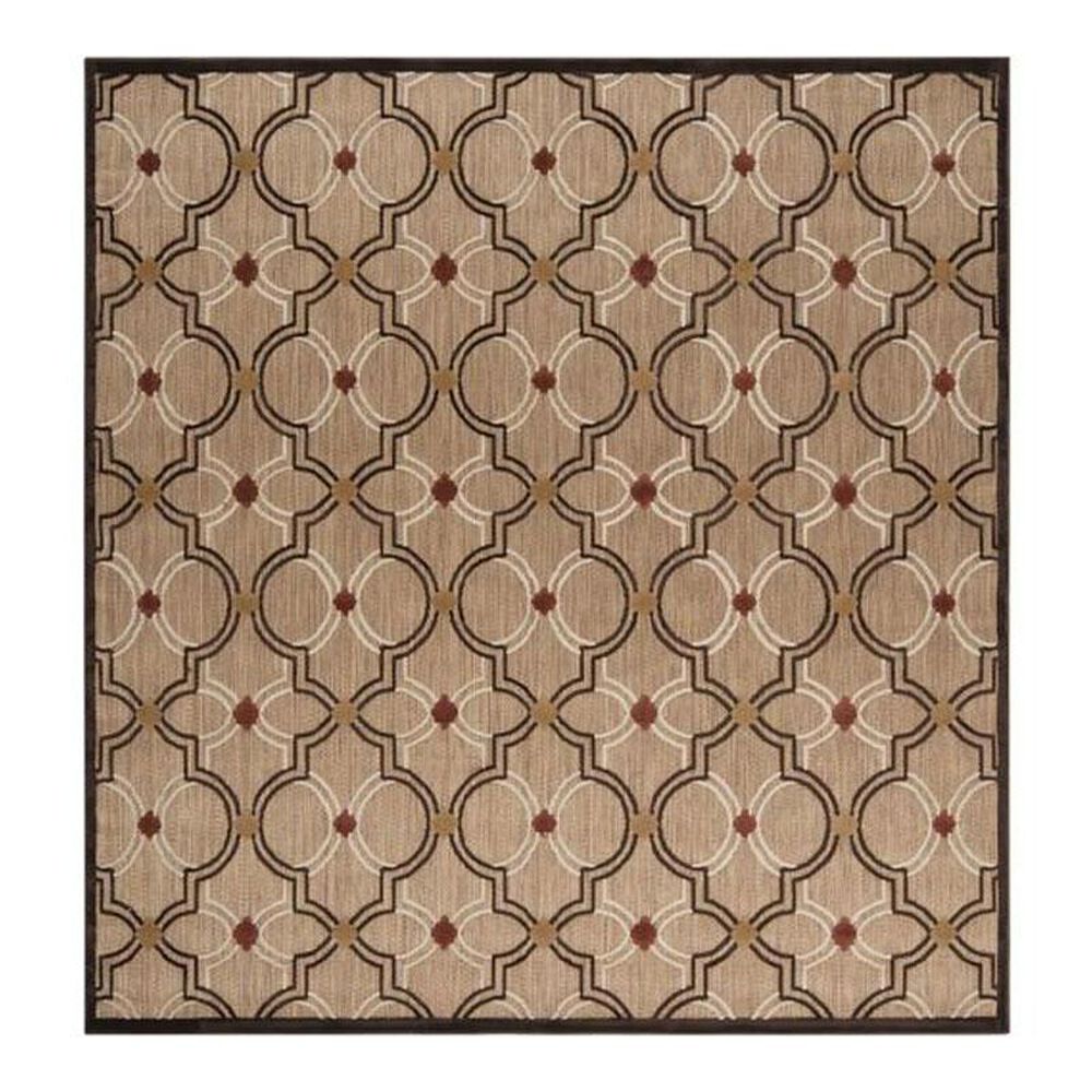Surya Portera PRT-1049 7"6" Square Khaki/Brown/Wheat Area Rug, , large