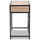 Baxton Studio Grayer 2-Drawer Desk in Natural Brown and Black, , large