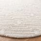 Safavieh Micro-Loop MLP178F 5" Round Light Grey and Ivory Area Rug, , large