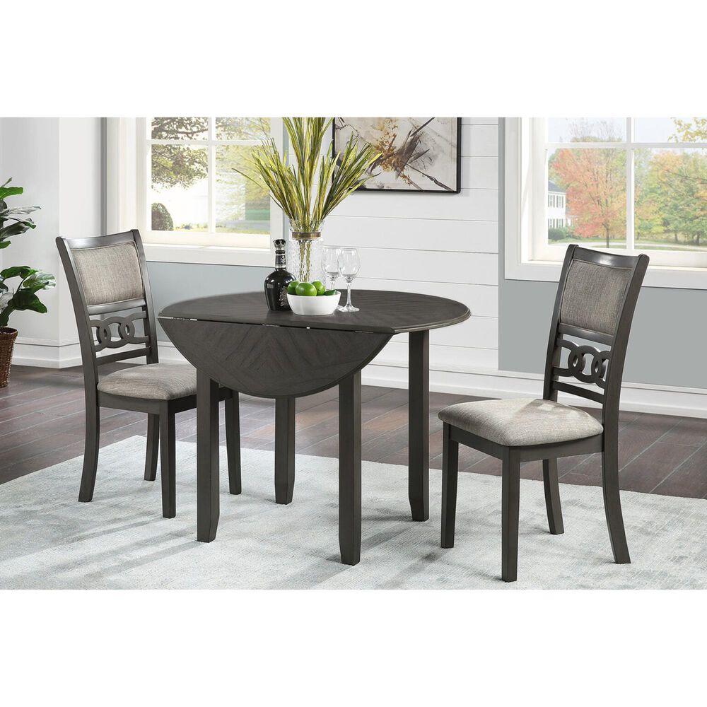 New Heritage Gia Side Chair with Light Gray Cushion in Gray, , large