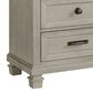 Mayberry Hill Farmington 2-Drawer Nightstand in Medium Brown and Washed Stone, , large