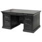 Wycliff Bay Willow Lane Double Pedestal Executive Desk in Ebony Black, , large