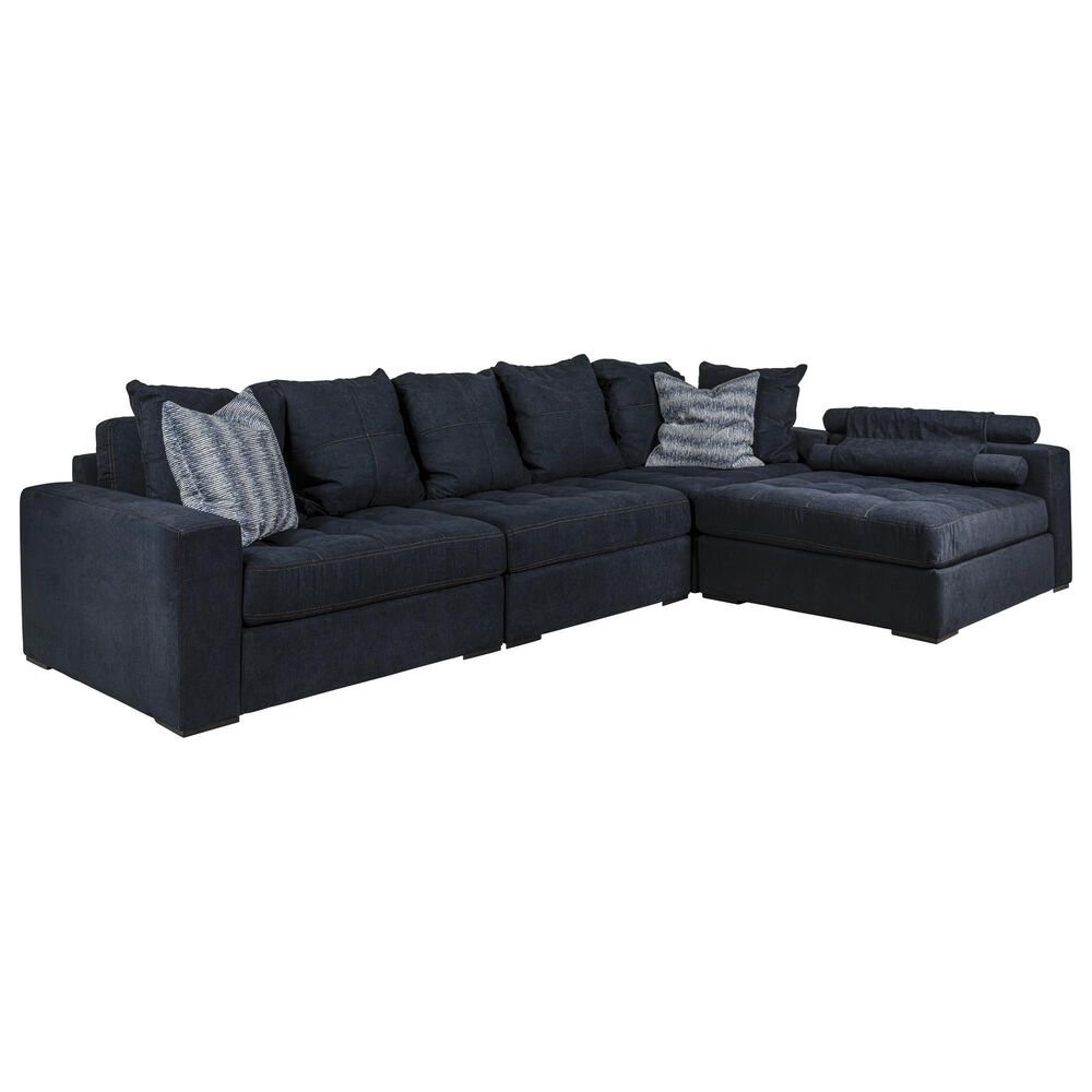 Jonathan Louis Noah 4-Piece Stationary Sectional in Caprice Midnight, , large