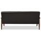 Baxton Studio Sorrento Stationary Sofa in Brown, , large