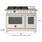 Bertazzoni Heritage 7 Cu. Ft. Freestanding Dual Fuel Range in Avorio, , large