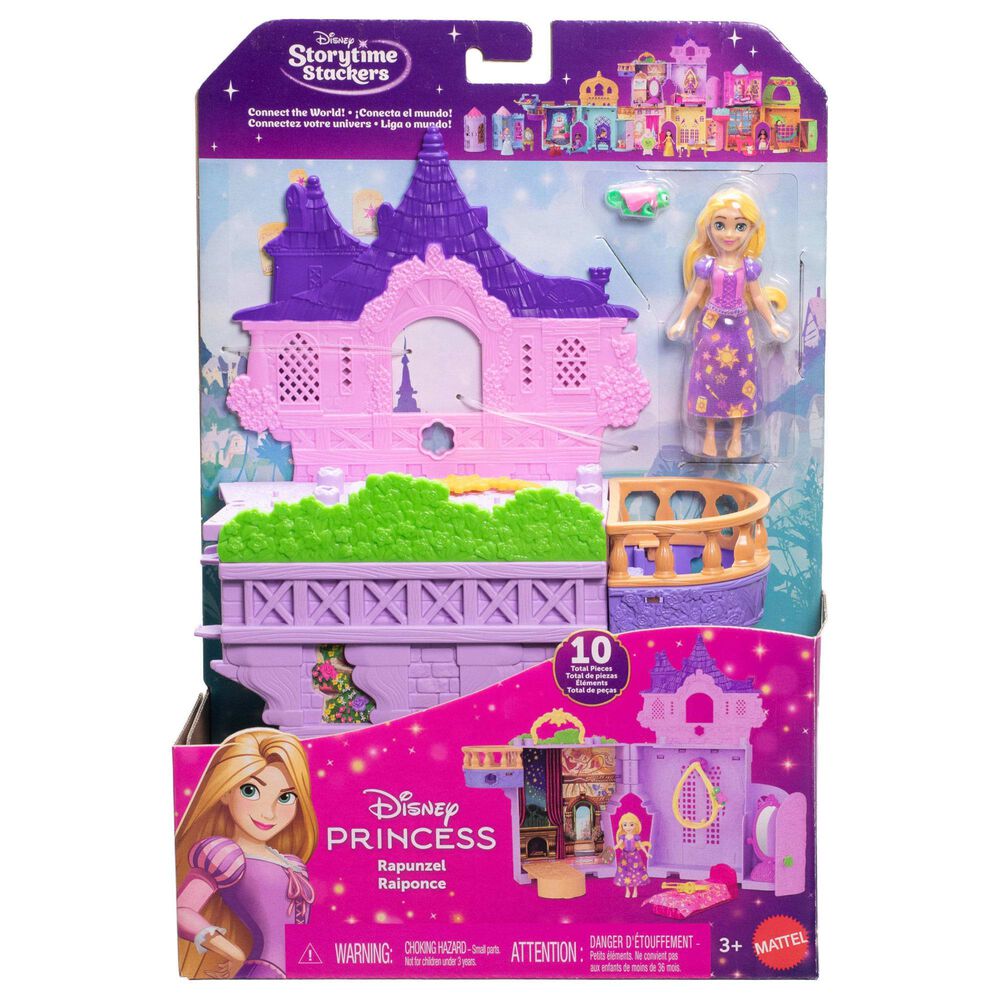 Disney Princess Disney Princess Rapunzel's Castle Stackable Dollhouse in Multicolor, , large