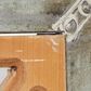 Maple and Jade 52" x 15" Geometric Window Pane Inspired Panel Wall Mirror in Galvanized Silver and Brown, , large