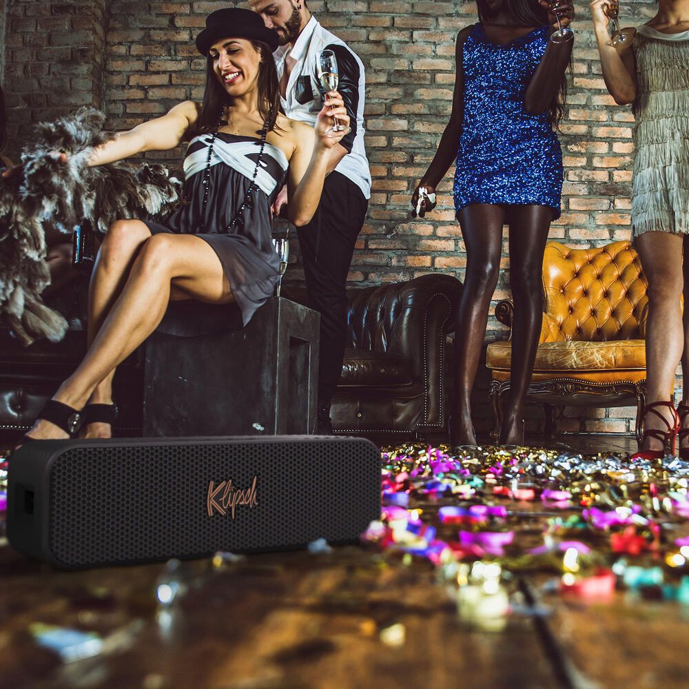 Klipsch Detroit Portable Bluetooth Speaker in Black, , large