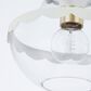 Mitzi Lighting Alaina 1-Light Semi-Flush with Soft Cream Shade in Aged Brass, , large
