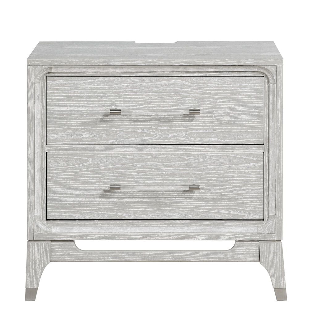 Davis International Solitude 4 Piece Queen Panel Bedroom Set in White Rub Through Finish, , large