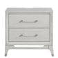 Davis International Solitude 4 Piece Queen Panel Bedroom Set in White Rub Through Finish, , large