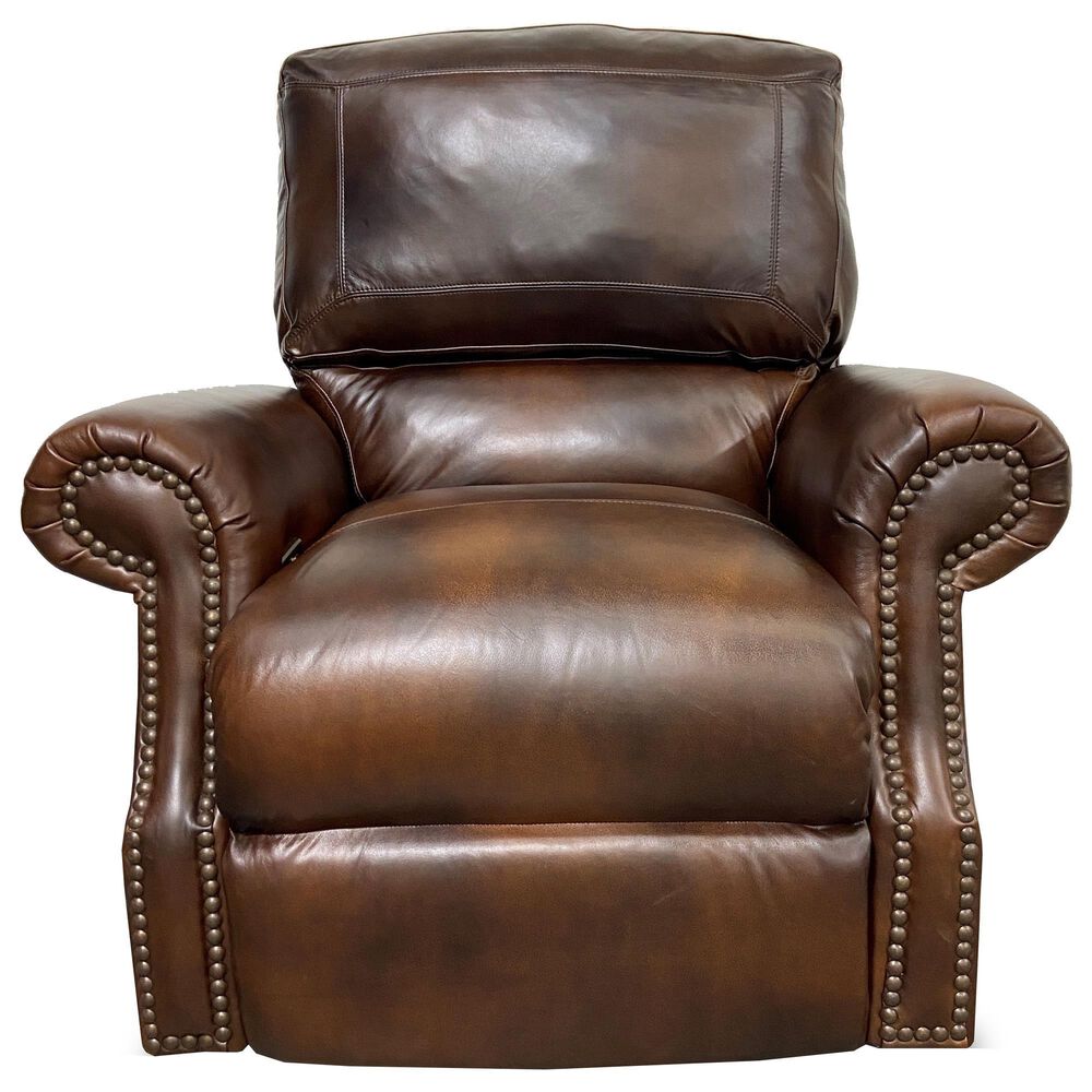 USA Premium Leather Power Recliner in Chesterfield Cowboy, , large