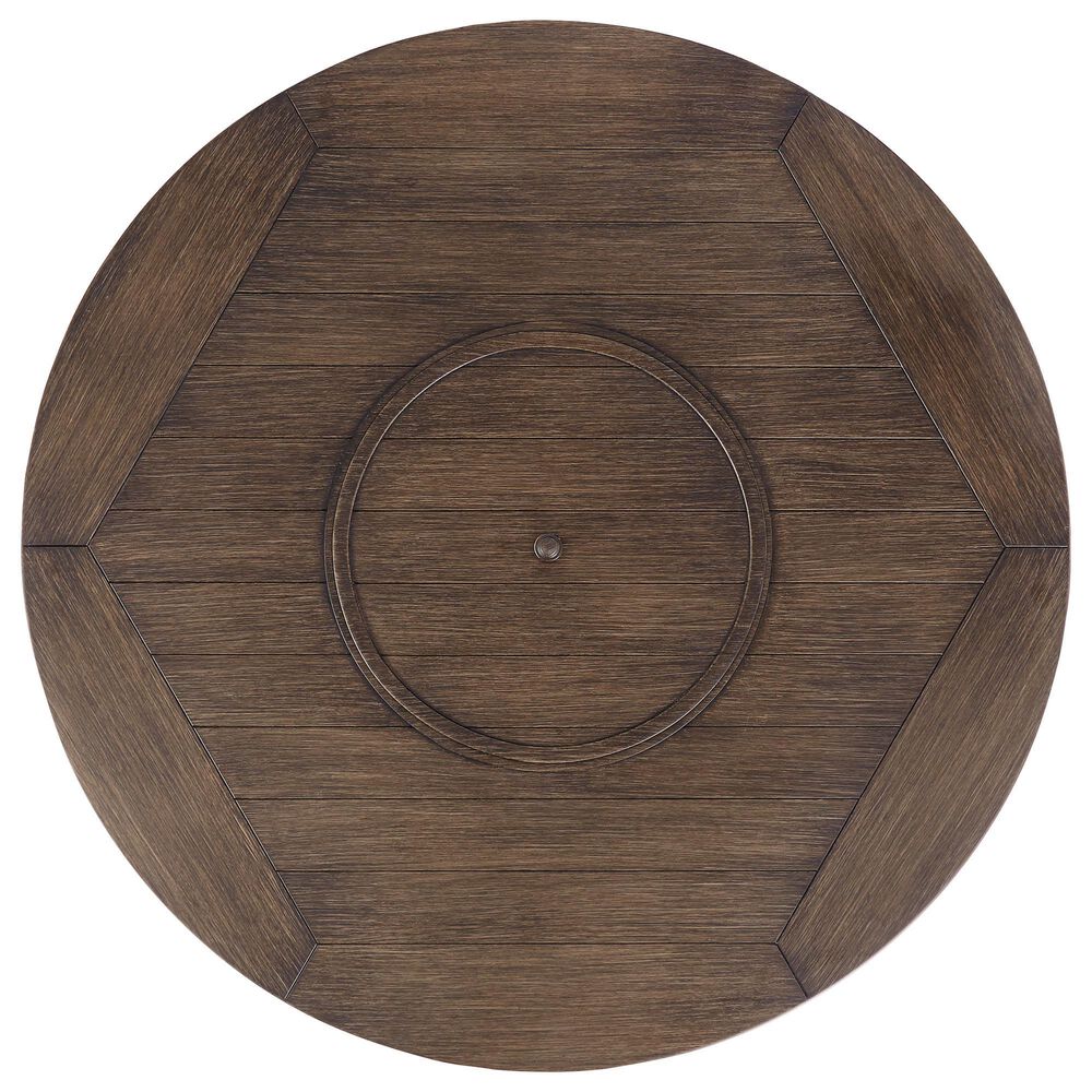 Ashley Paradise Trail 5-Piece Fire Pit Chat Set in Beige, , large