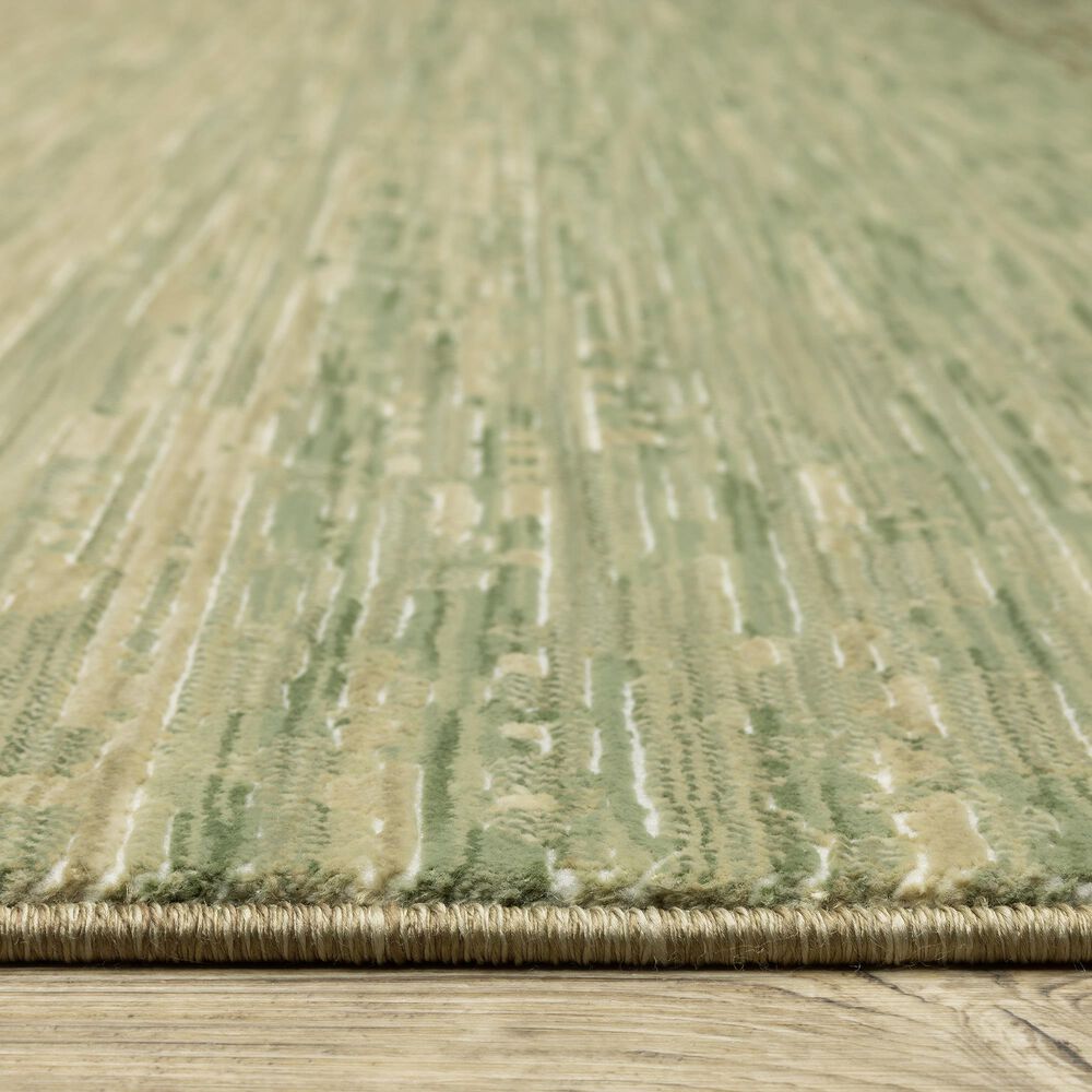 Oriental Weavers Reed 2&#39;3&quot; x 7&#39;6&quot; Beige and Green Runner, , large