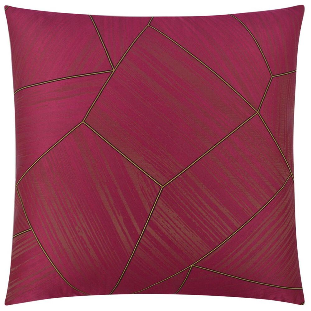 D.V.Kap Inc 24" Feather Down Decorative Throw Pillow in Eclectic Line-Fuchsia, , large