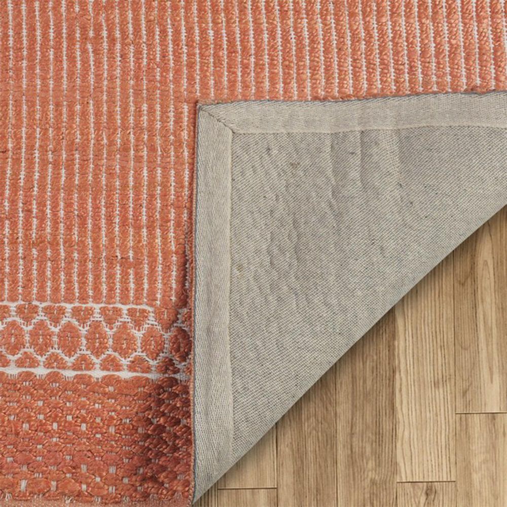 L&amp;R Resources Earth 7&#39;9&quot; x 9&#39;9&quot; Coral and White Area Rug, , large