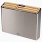 Joseph Joseph Folio 3-Piece 14.2" x 10.2" Steel Chopping Board Set in Bamboo and Stainless Steel, , large