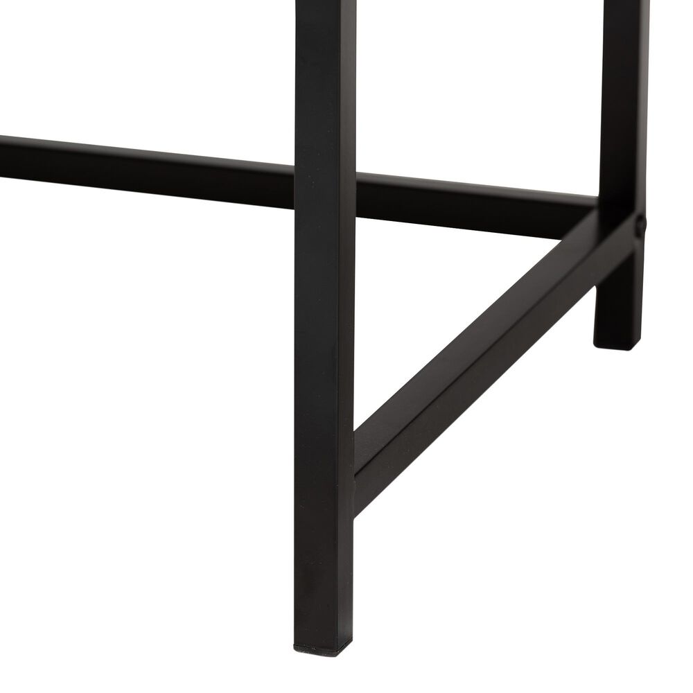 Baxton Studio Grayer 2-Drawer Desk in Natural Brown and Black, , large