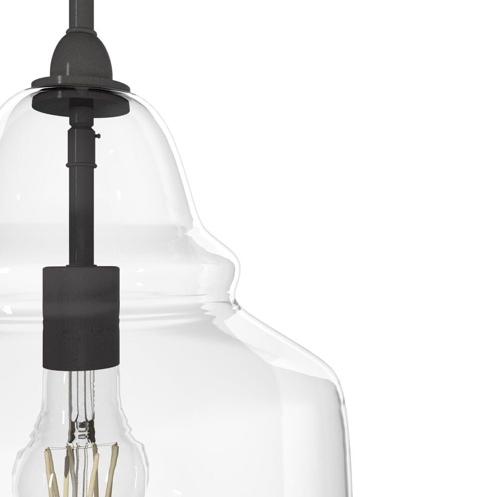 Hunter Dunshire 12&quot; 1-Light Medium Pendant with Clear Shade in Noble Bronze, , large