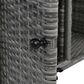HOMLUX 53" Wicker Outdoor Kitchen Island in Grey, , large