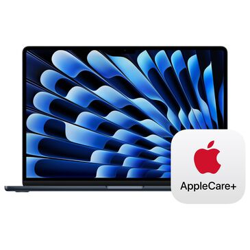 Apple 15" MacBook Air | Apple M5 chip - 10-Core CPU and 10-Core GPU - 16GB RAM - 1TB SSD in Midnight with 3-Year AppleCare+, , large